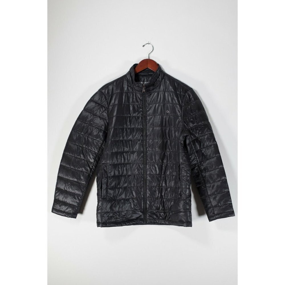 Calvin Klein Women's Size Small Black Jacket Water Resistant Short Puffer Coat